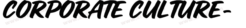 CORPORATE CULTURE字体转换